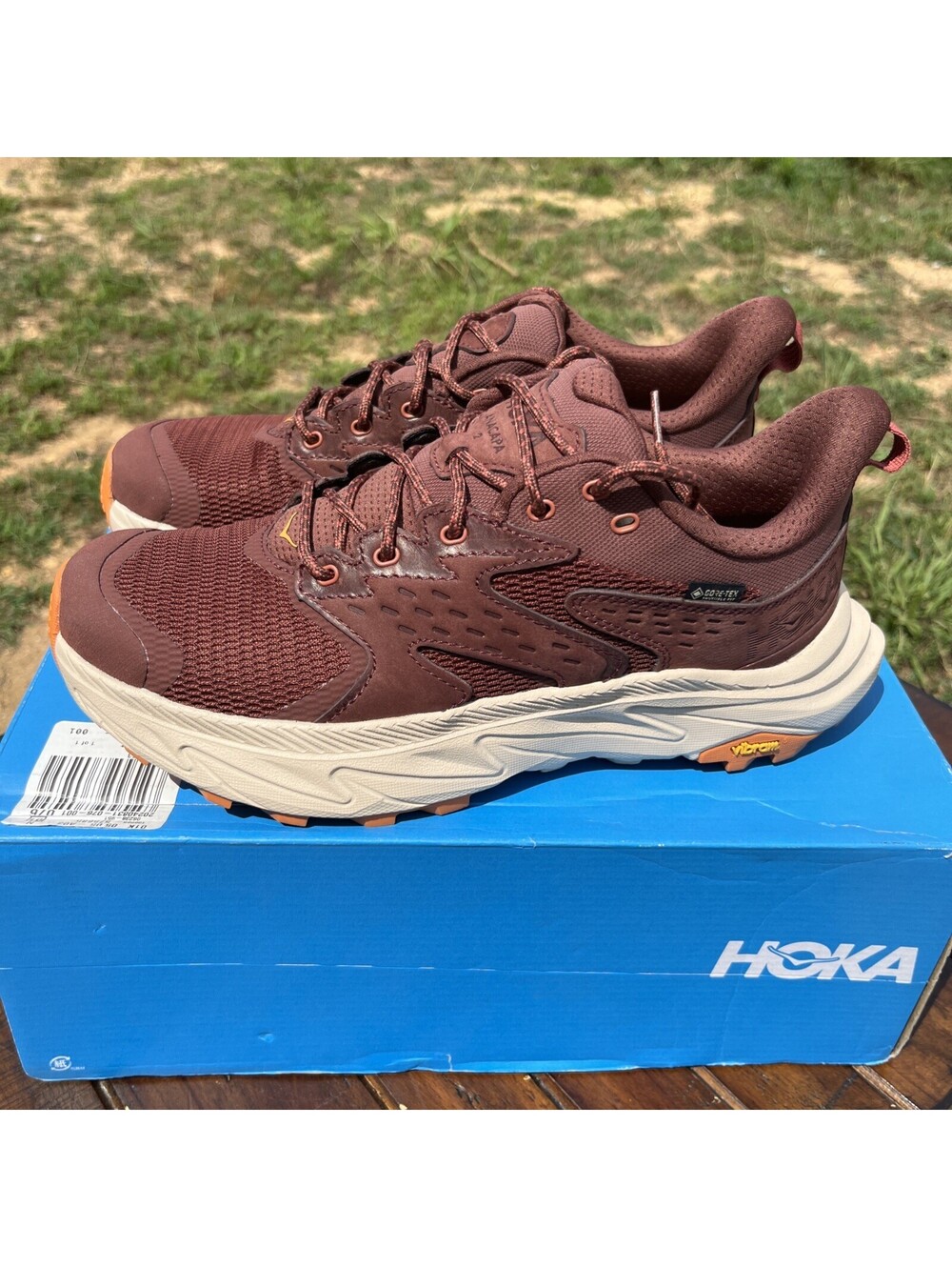 New! HOKA Anacapa 2 Low GTX Waterproof Hiking Shoes Ladies Size 9 B $180 MSRP